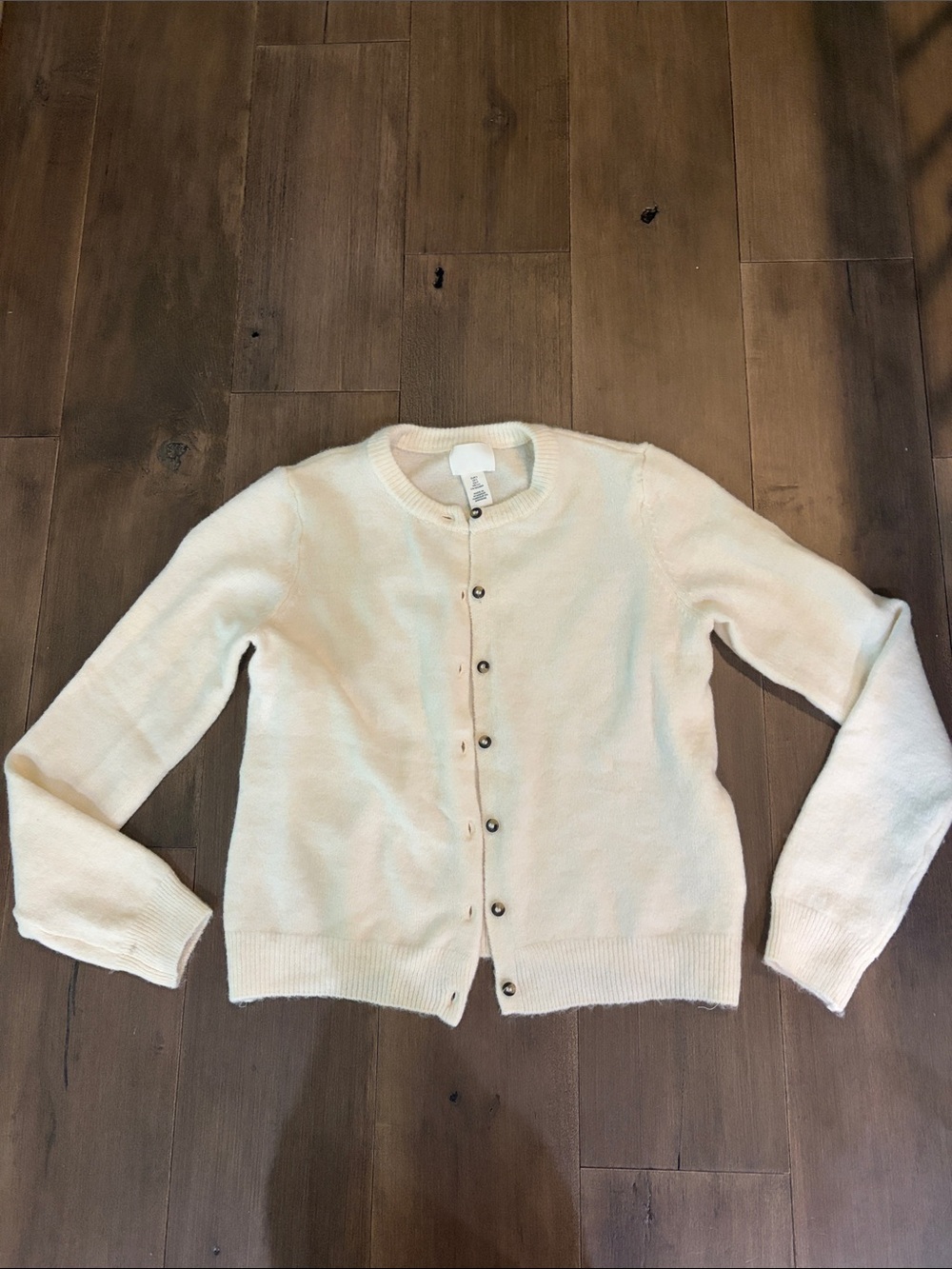 H&M Cream button Cardigan
